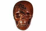 Realistic, Polished Mahogany Obsidian Skull #116313-1
